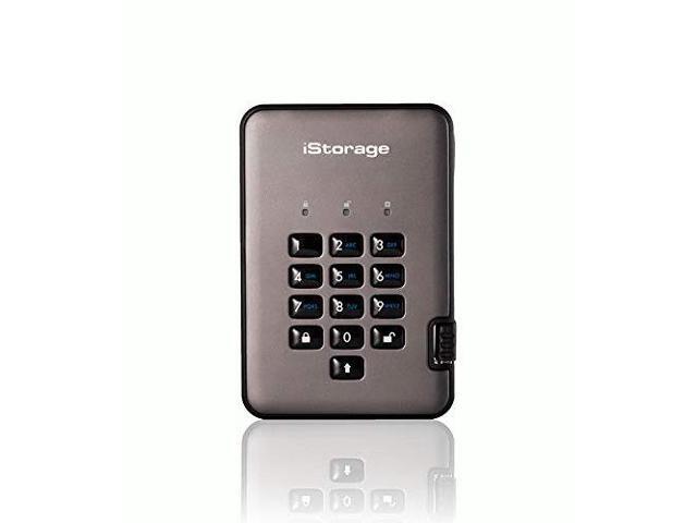 iStorage diskAshur PRO2 HDD 1TB Secure portable Hard Drive FIPS Level 3 certified - password protected, dust and water resistant, military grade...