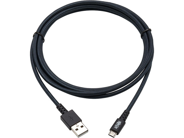 Tripp Lite U050-006-GY-MAX Heavy-Duty USB-A to USB Micro-B Cable - M/M, USB 2.0, UHMWPE and Aramid Fibers, Gray, 6 ft. (1.8 m)