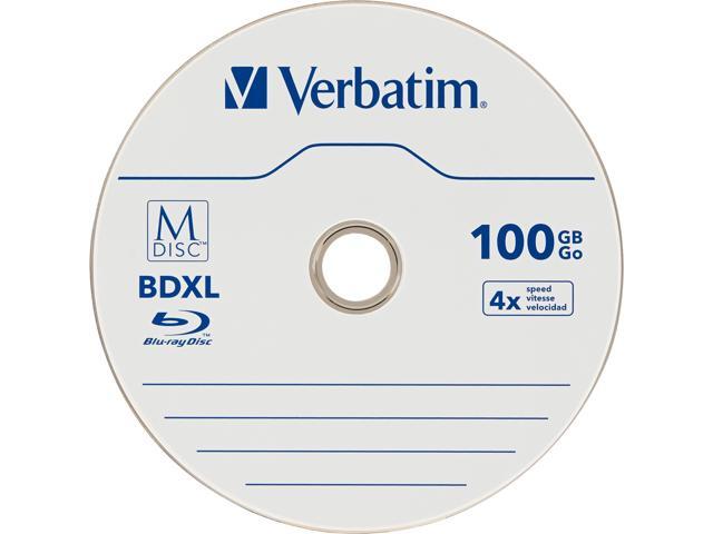 VERBATIM AMERICAS LLC 98914 VERBATIM, M-DISC BDXL 100GB 4X WITH BRANDED, SURFACE - 25/PK SPINDLE