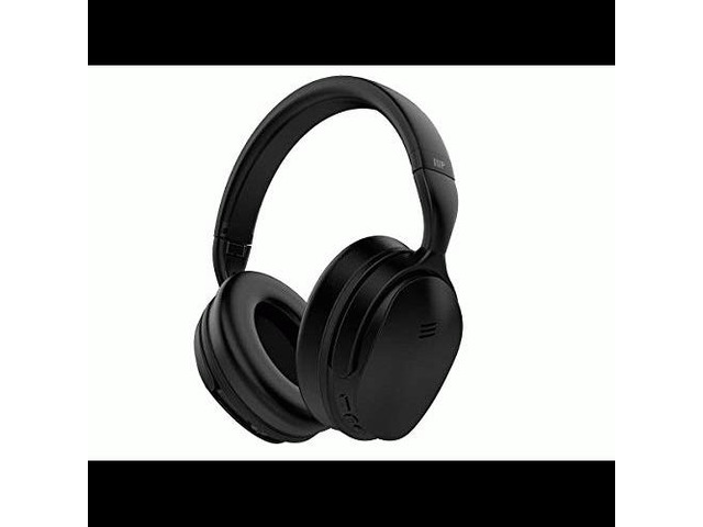 Monoprice BT-300ANC Bluetooth Wireless Over Ear Headphones with Active Noise Cancelling (ANC) and Qualcomm aptX Audio - Black