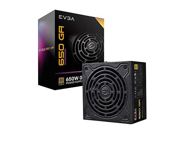 EVGA SuperNOVA 650 GA, 80 Plus Gold 650W, Fully Modular, ECO Mode with Dbb Fan, 10 Year Warranty, Compact 150mm Size, Power Supply 220-GA-0650-X1