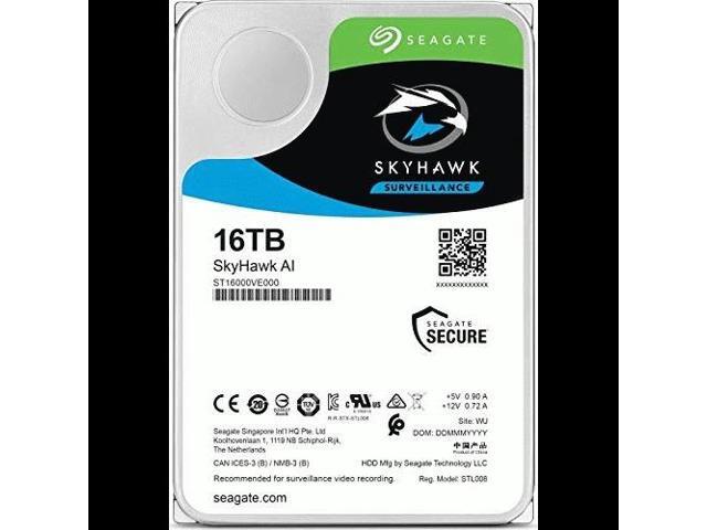 Seagate SkyHawk AI 16TB 3.5' SATA 256MB 7200RPM Hard Drive ST16000VE000
