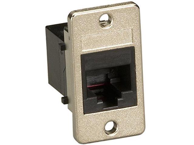 Black Box Panel-Mount Modular Coupler RJ-45 Black FMT1081