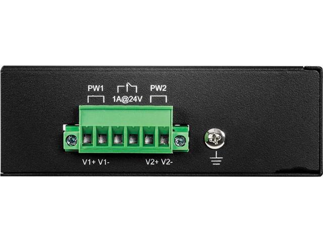 TRENDnet 8-Port Industrial Fast Ethernet PoE+ DIN-Rail Switch,TI-PE80,8 x Fast Ethernet PoE+ Ports,IP30 Network Unmanaged Switch,200W PoE Power...