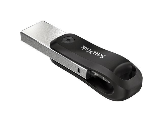 SanDisk - iXpand Flash Drive Go 256GB USB-A 3.0 to Apple Lightning for iPhone & iPad - Black / Silver - image 3