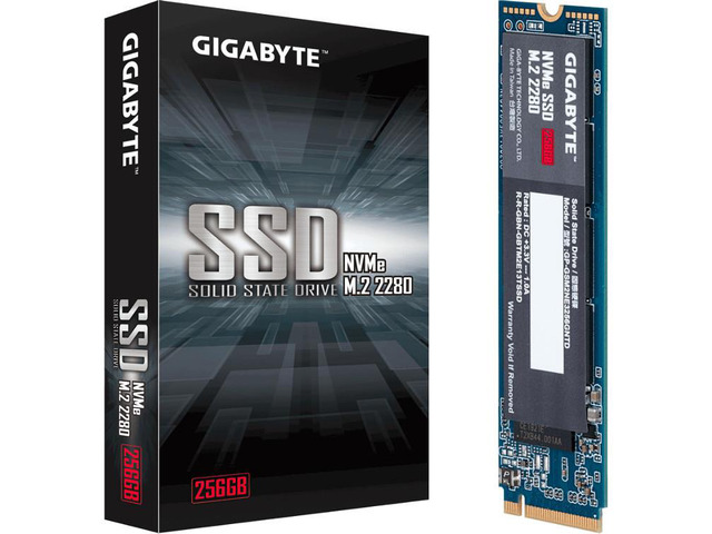 Gigabyte GP-GSM2NE3256GNTD 256GB Solid State Drive - M.2 2280 Internal - PCI Express NVMe (PCI Express NVMe 3.0 x4) - Desktop PC Device Supported -...