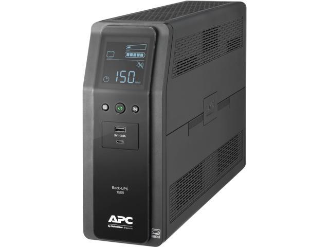 APC - Back-UPS Pro, 1500VA, Tower, 120V, 10 NEMA 5-15R outlets, LCD, 1 USB Type C + 1 USB Type A ports - Black - image 6