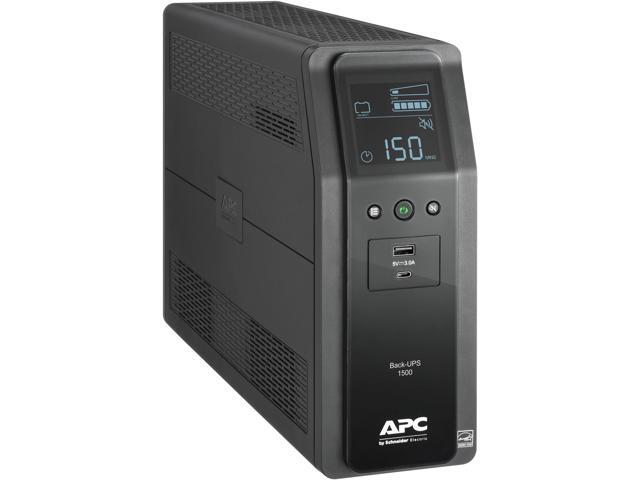 APC - Back-UPS Pro, 1500VA, Tower, 120V, 10 NEMA 5-15R outlets, LCD, 1 USB Type C + 1 USB Type A ports - Black - image 8