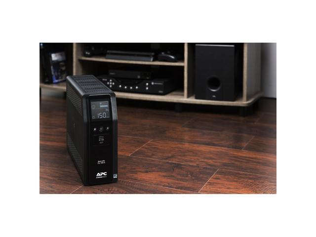 APC - Back-UPS Pro, 1500VA, Tower, 120V, 10 NEMA 5-15R outlets, LCD, 1 USB Type C + 1 USB Type A ports - Black - image 9