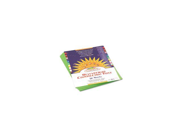 Pacon 9603 SunWorks Construction Paper Heavyweight 9 x 12 Bright Green 50 Sheets