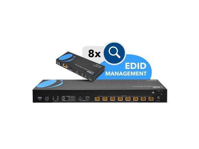 OREI 1x8 HDMI Extender Splitter 18Gbps HDBaseT Multiple Over Single Cable CAT6/7 HDR - Up to 400 Ft (UHD18-EXB400-K) - image 3