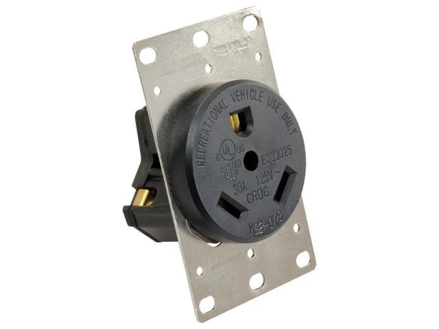 JR PRODUCTS 30 AMP A/C RECEPTACLE 15075