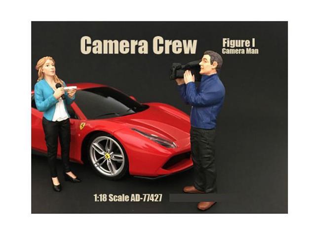 Camera Man Figurine I 'Camera Crew' for 1/18 Scale Models by American Diorama