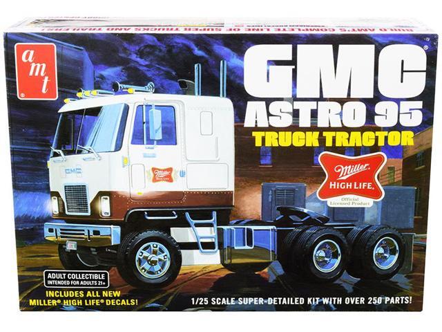 Skill 3 Model Kit GMC Astro 95 Truck Tractor 'Miller' 1/25 Scale Model by AMT
