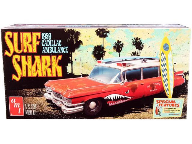 Skill 2 Model Kit 1959 Cadillac Ambulance 'Surf Shark' 1/25 Scale Models by AMT