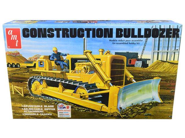 construction bulldozer plastic model kit,, paint and glue required