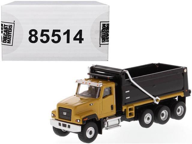 CAT Caterpillar CT681 Dump Truck Yellow and Black 'High Line' Series 1/87 (HO) Scale Diecast Model by Diecast Masters