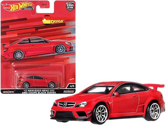 2012 Mercedes Benz C63 AMG Coupe Black Series Red 'Deutschland Design' Series Diecast Model Car by Hot Wheels