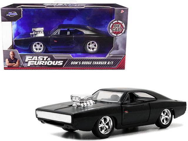 Dom's Dodge Charger R/T Matt Black 'Fast & Furious' Movie 1/32 Diecast Model Car by Jada