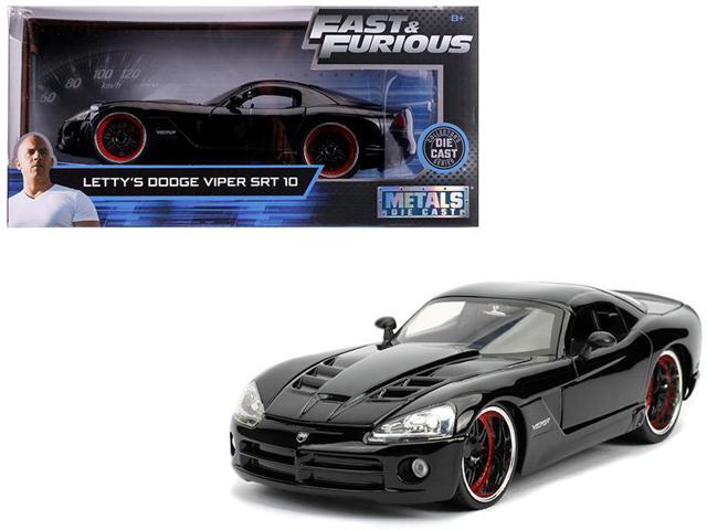 Letty's Dodge Viper SRT 10 Black 'Fast & Furious' Movie 1/24 Diecast Model Car by Jada