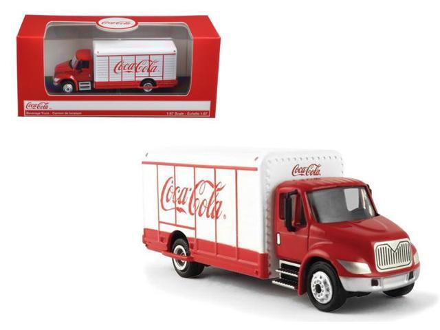 'Coca-Cola' Beverage Truck Red and White 1/87 Diecast Model by Motorcity Classics