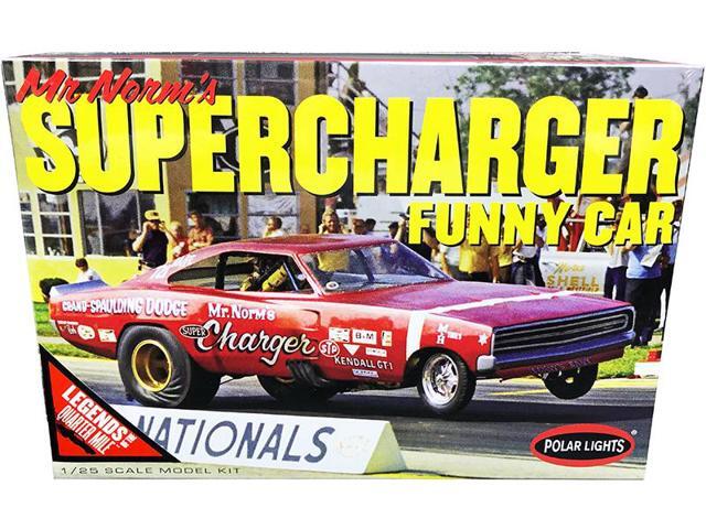 Skill 2 Model Kit 1969 Dodge Charger Funny Car 'Mr. Norm's Supercharger' 'Legends of the Quarter Mile' 1/25 Scale Model by Polar Lights