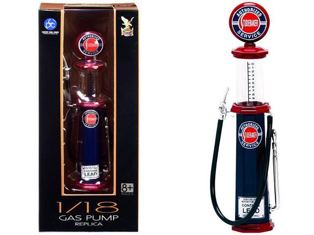 'Studebaker' Vintage Cylinder Gas Pump 1/18 Diecast Replica by Road Signature