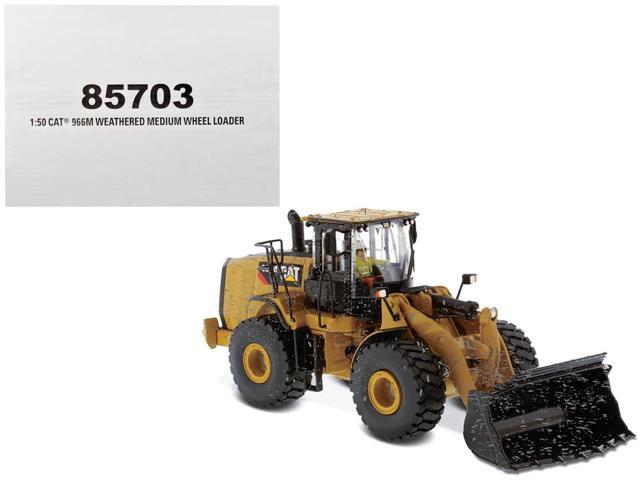 CAT Caterpillar 966M Wheel Loader with Operator (Dirty Version) 'Weathered' Series 1/50 Diecast Model by Diecast Masters