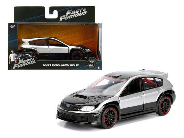Brian/'s Subaru Impreza WRX STI Silver and Black /Fast & Furious/ Movie 1/32 Diecast Model Car by Jada'''
