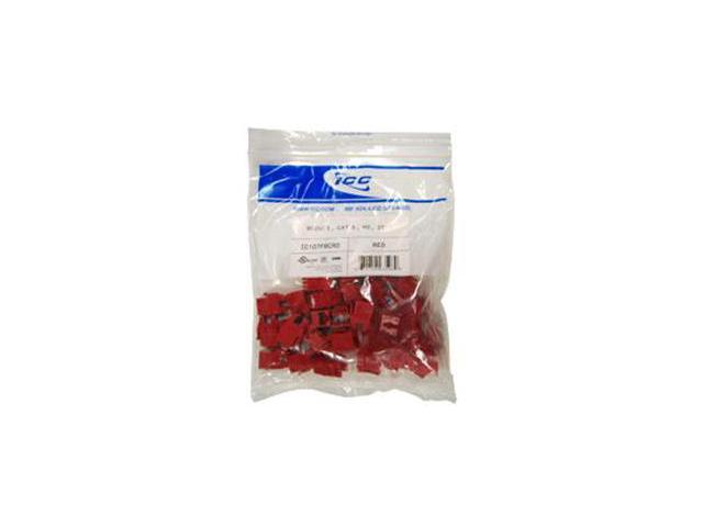 ICC CAT6JKPK-RD IC107L6CRD CAT 6, EZ, 25 PK, RD
