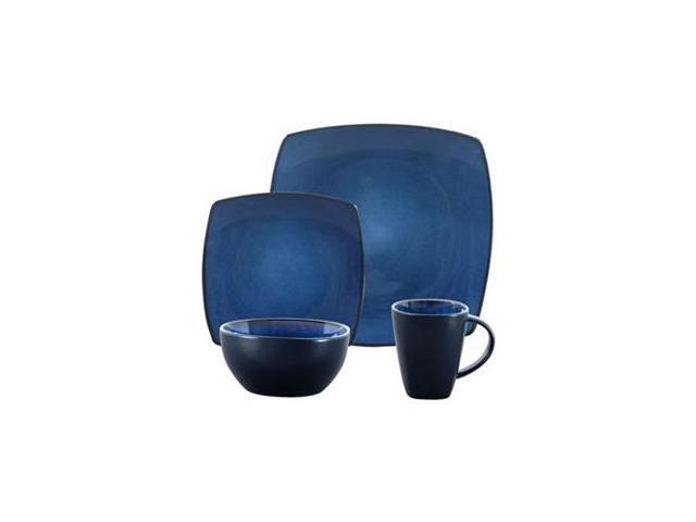 GIBSON 68632.16 SoHo Lounge Stoneware Blue16pc