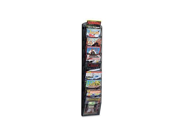 Safco Rack,Magazine 10 Pkt,Bk 5579BL