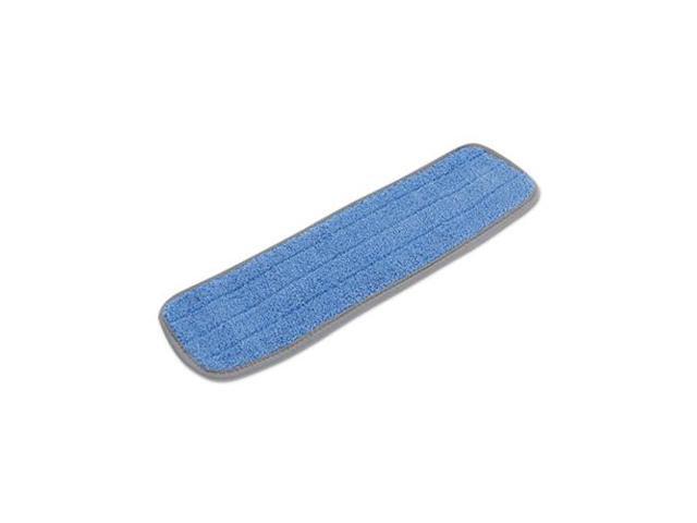 Boardwalk Microfiber Mop Head Blue 18 x 5 100% Split Microfiber Velcro Backing Dozen MFM185BCFDZ