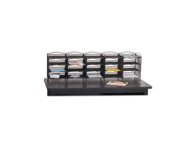 Safco - 7770BL - Safco Onyx Mail Sorter - 500 x Sheet - 20 Compartment(s) - Compartment Size 3.75 x 11 x 12.50 - Black -