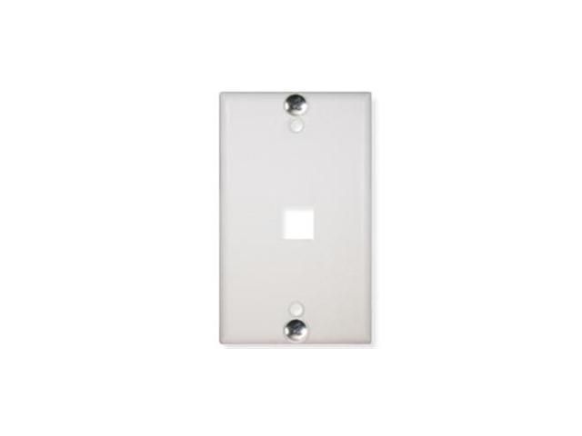 Photos - Chandelier / Lamp ICC IC107FFWWH Wall Plate Phone Flush 1-Port White IC#IC107FFWWH 