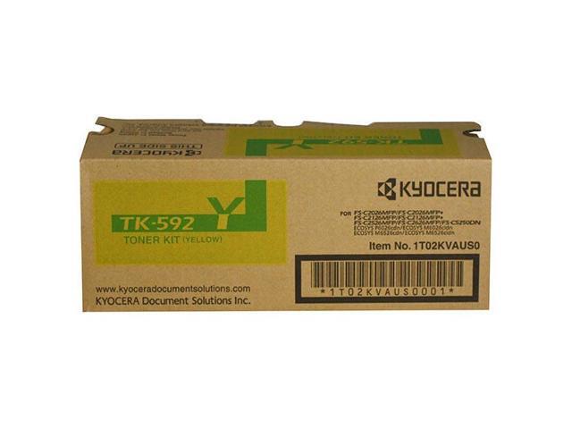 Kyocera TK-592Y FS-C2026 C2126 C2526 C2626 C5250DN M6026 M6526 P6026 Yellow Toner Cartridge (5 000 Yield)