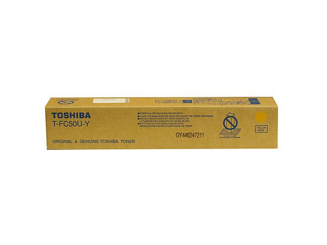 Toshiba TFC50UY e-STUDIO2555c 3055c 3555c 4555c 5055c Yellow Toner Cartridge (28 000 Yield)