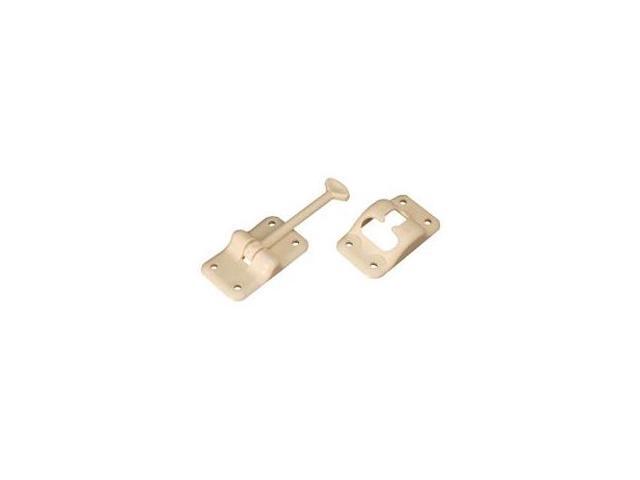 RV DESIGNER COLLECTION E233 RV Designer E233 Plastic T-Style Entry Door Holder - Colonial White, 3-1/2'