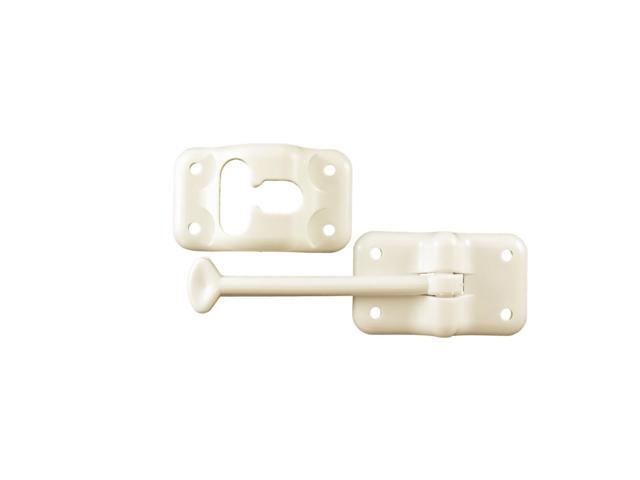 JR PRODUCTS 10454 JR Products 10454 Plastic T-Style Door Holder - Colonial White, 6'