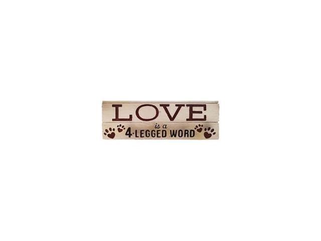 SPOONTIQUES 19759 Desk Sign 4 Legged Word