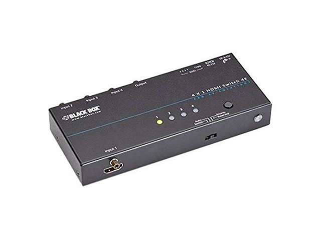 BLACK BOX CORPORATION VSW-HDMI4X1-4K 4K HDMI SWITCH 4 1