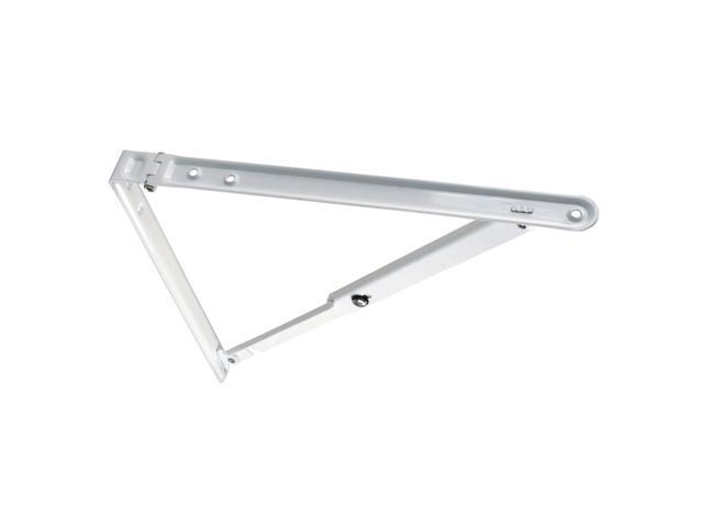 JR PRODUCTS 20725 JR Products 20725 Folding Shelf Bracket - White, 12' x 12' x 16.50'