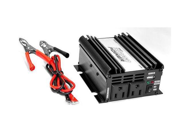 Plug in Car 300 Watt 12v DC to 115 Volt AC Power Inverter w/ Modified Sine Wave & 5 Volt USB Outlet