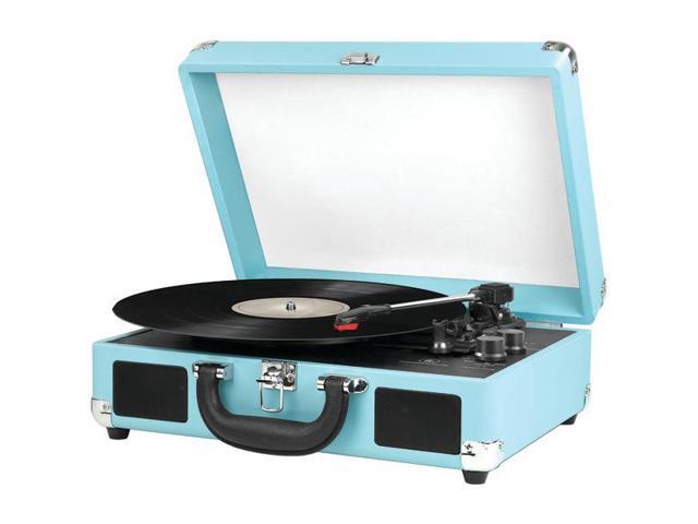 INNOVATIVE TECHNOLOGY INN-VSC-550BT-TRQ BLUETOOTH SUITCASE TURNTABLE IN TURQUOIS