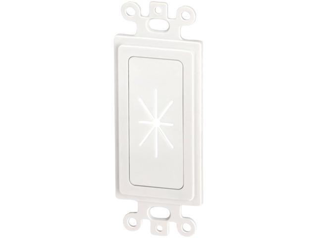 DataComm Electronics 45-0016-WH Decor Insert with Flexible Opening (White)