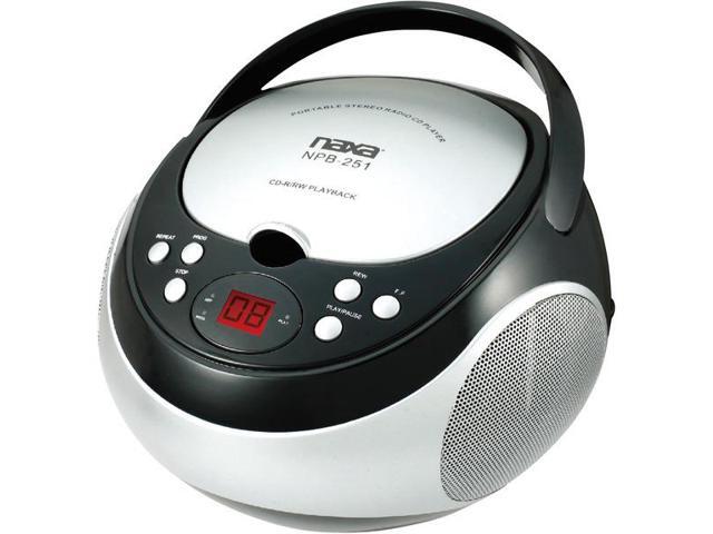 Naxa NPB251BK Portable CD Player with AM/FM Radio (Black) - image 6