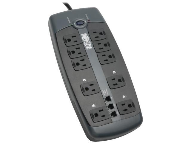 TRIPP LITE TLP1008TEL 8 Feet 10 + TEL Outlets 2395 Joules Protect It! Surge Suppressor