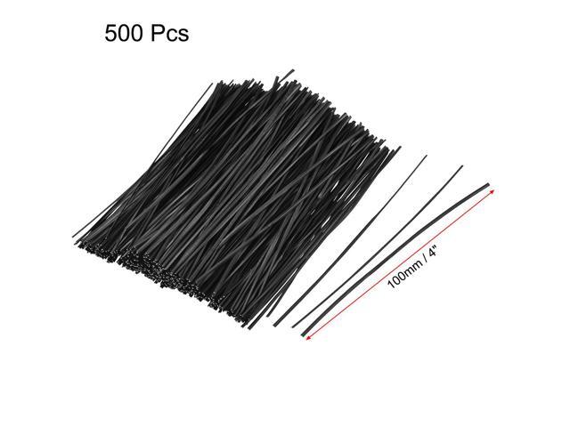 4 Inches Plastic Twist Ties Reusable Cable Cord Wire Ties Black 500pcs