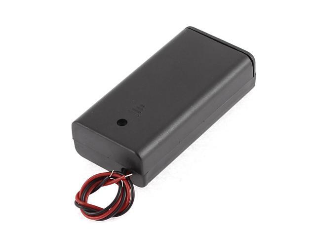 Dual Wires ON/OFF Switch 2 x 1.5V AA Battery Holder Case Box