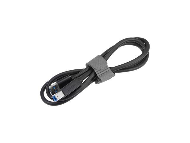 10pcs Hook and Loop Straps, 3/4-inch x 18-inch Securing Straps Reusable Fastening Cable Tie (Gray)